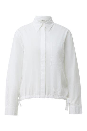 S.OLIVER Casual-Bluse 0100_weiß