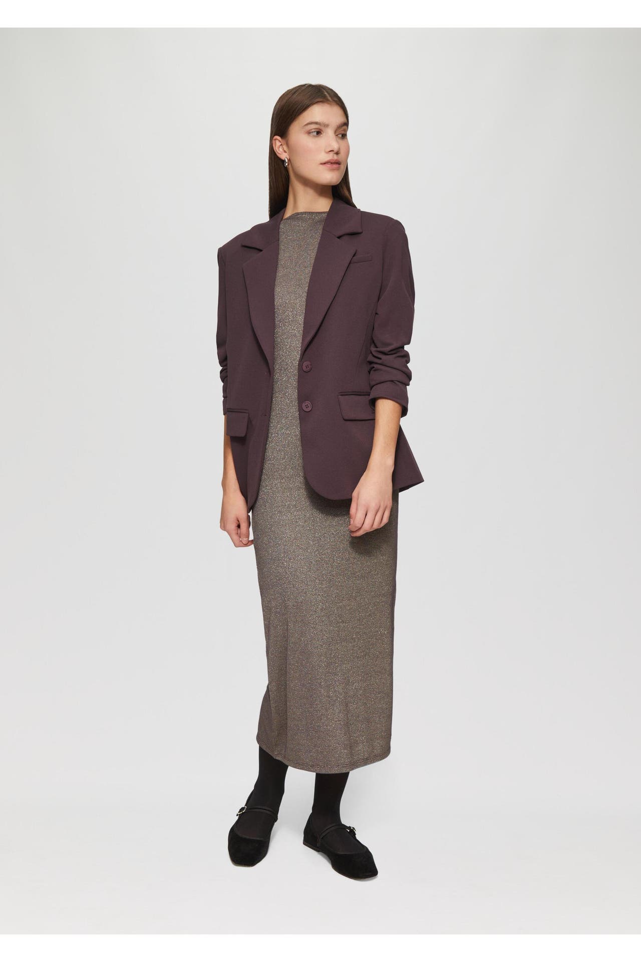 QS BY S.OLIVER Midikleid 4988_aubergine, Bild 1