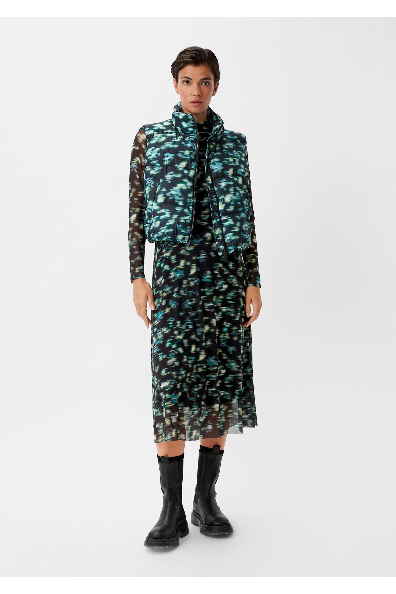 COMMA, Midikleid 99C2_schwarz, Bild 1