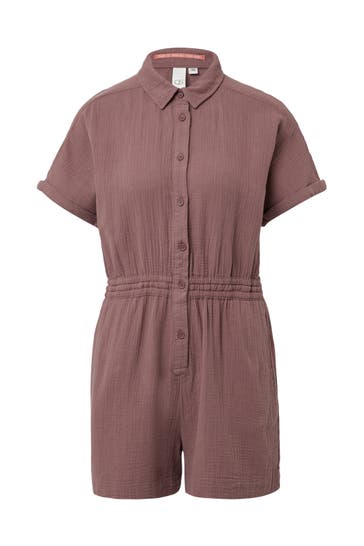 QS BY S.OLIVER Jumpsuit 4762_aubergine Tapered