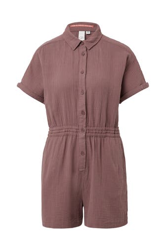 QS BY S.OLIVER Jumpsuit 4762_aubergine Tapered