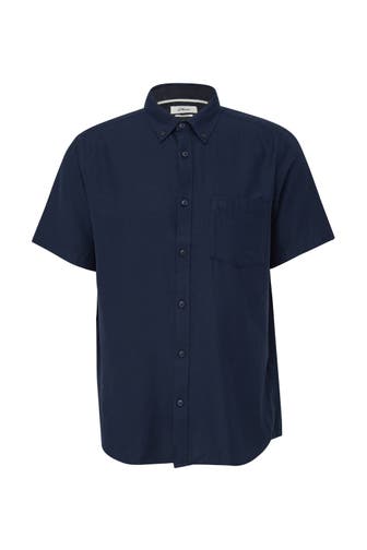 S.OLIVER Kurzarmhemd 5852_tiefblau Regular Fit