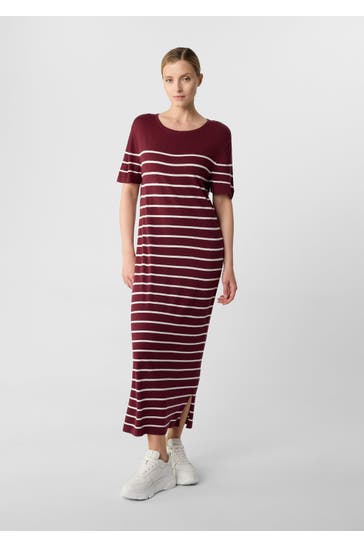 COMMA, Maxikleid 49G1_bordeaux