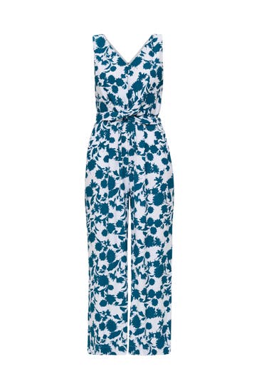 S.OLIVER Jumpsuit 67A2_petrol Tapered