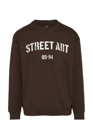 QS BY S.OLIVER Sweatshirt 89D0_dunkelbraun