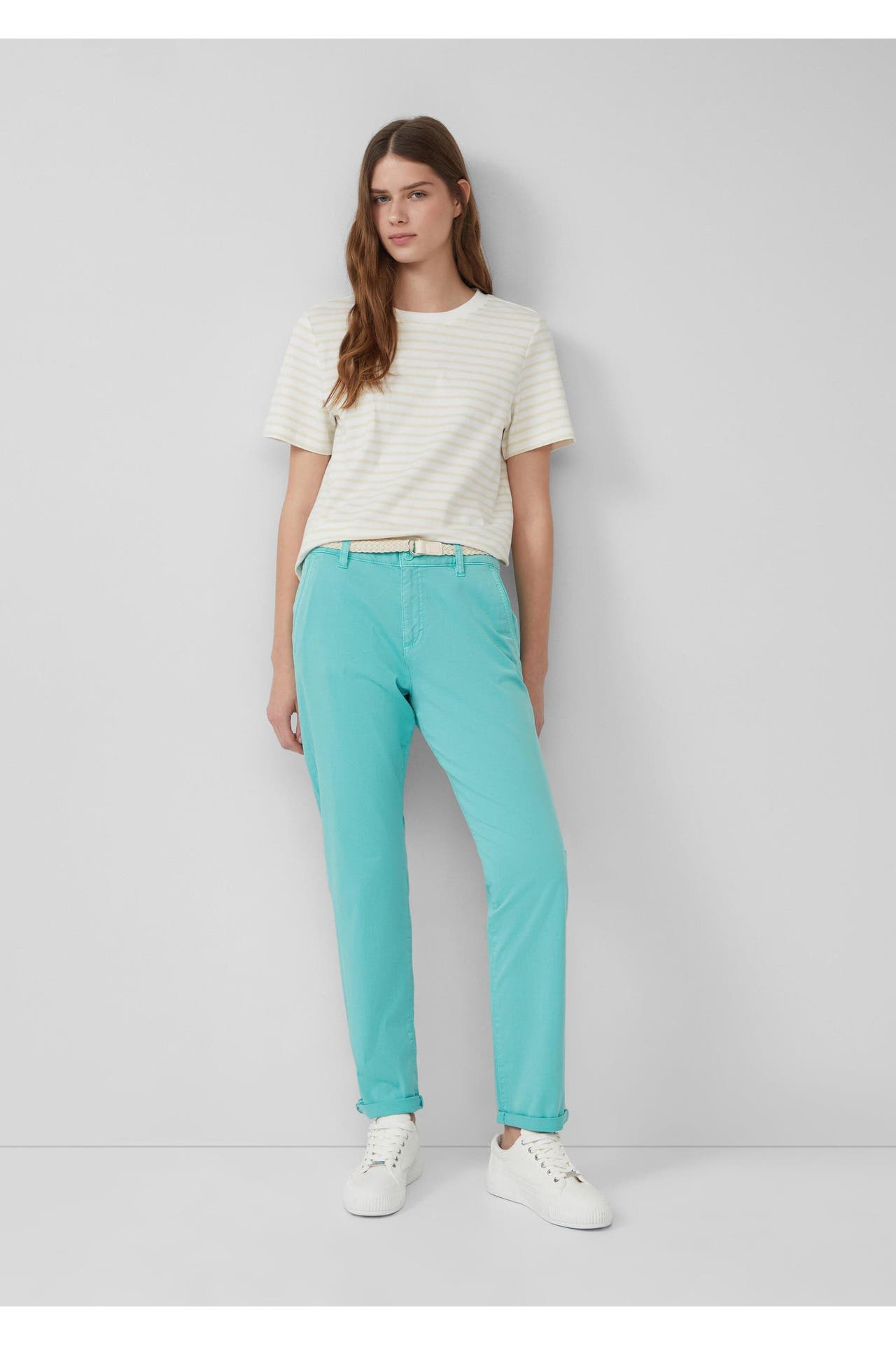 S.OLIVER Chino CHINO 6099_türkis Tapered, Bild 1