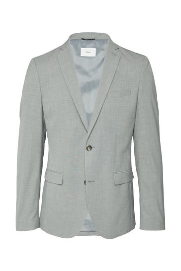 S.OLIVER Casual-Sakko S.OPURE 91M1_taubengrau Slim Fit