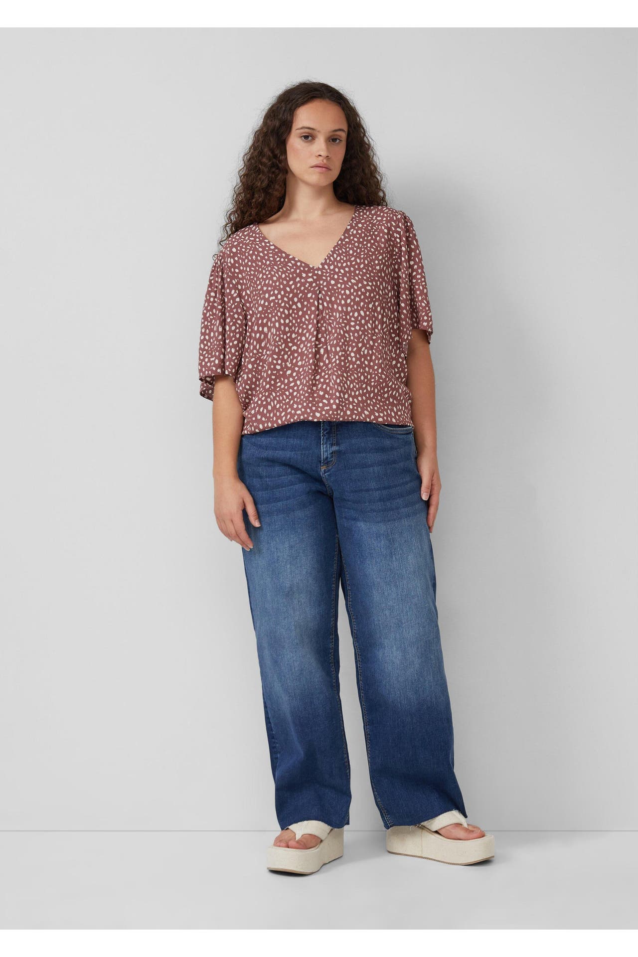 QS BY S.OLIVER Blusenshirt 44A0_hellbraun, Bild 1