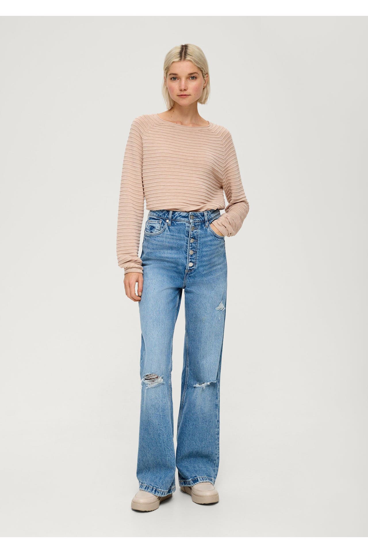 QS BY S.OLIVER Pullover 82W0_sandfarben, Bild 1