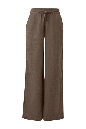 QS BY S.OLIVER Stoffhose 8922_dunkelbraun Tapered