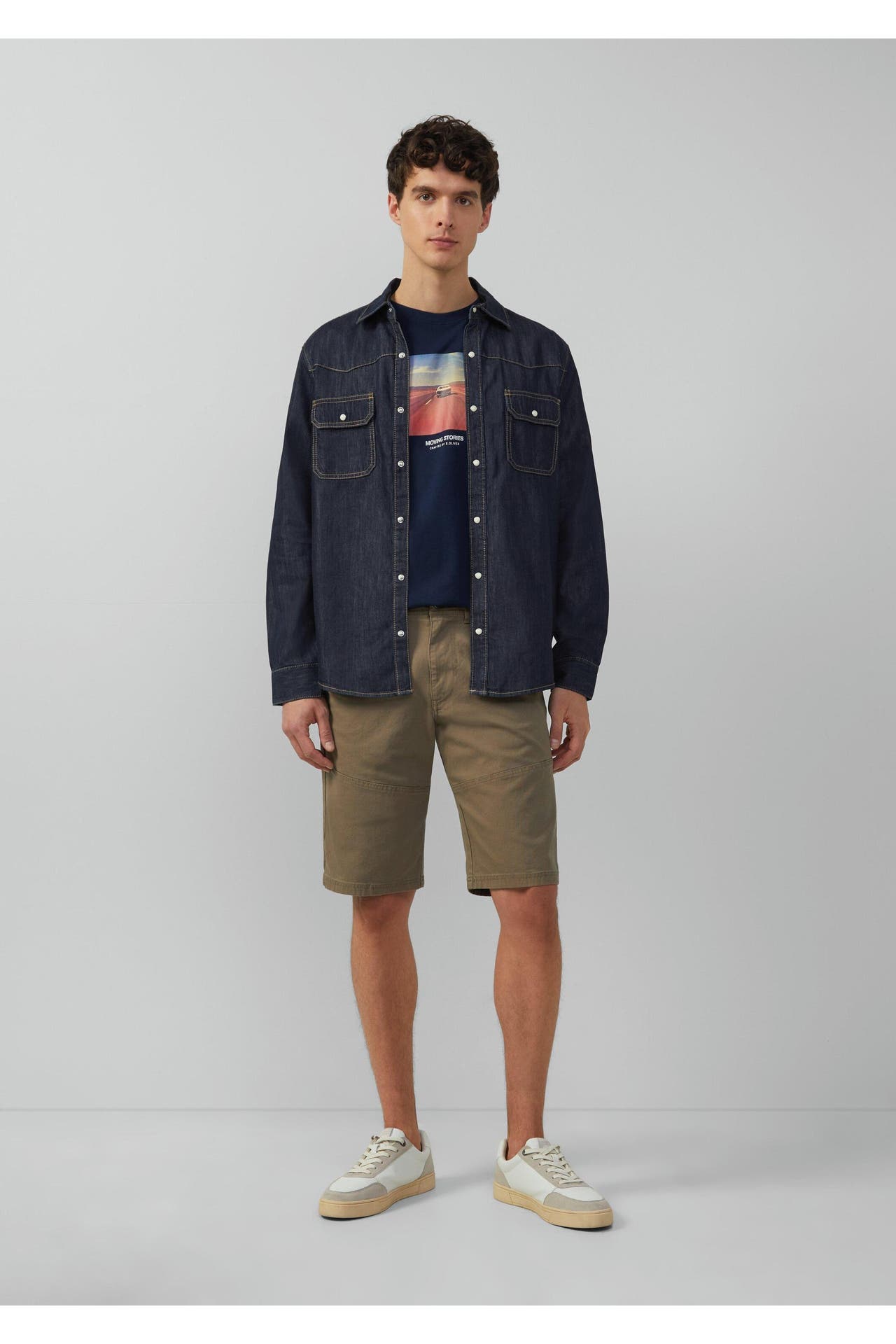 S.OLIVER Short 8483_sandstein Tapered, Bild 1