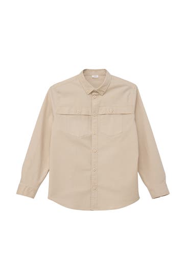 S.OLIVER Hemd 8120_beige Regular Fit