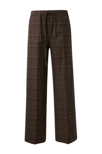 QS BY S.OLIVER Stoffhose 89N0_dunkelbraun Tapered
