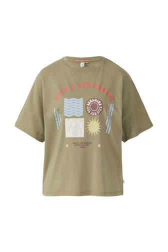QS BY S.OLIVER T-Shirt 72D0_olivgrün