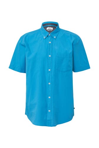 S.OLIVER Kurzarmhemd 6259_blau Regular Fit