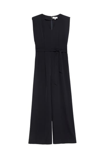 COMMA, Jumpsuit 5976_navy Wide/ Loose Fit