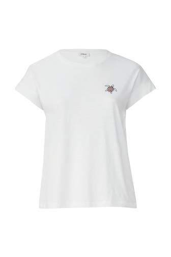S.OLIVER T-Shirt 01D0_weiß