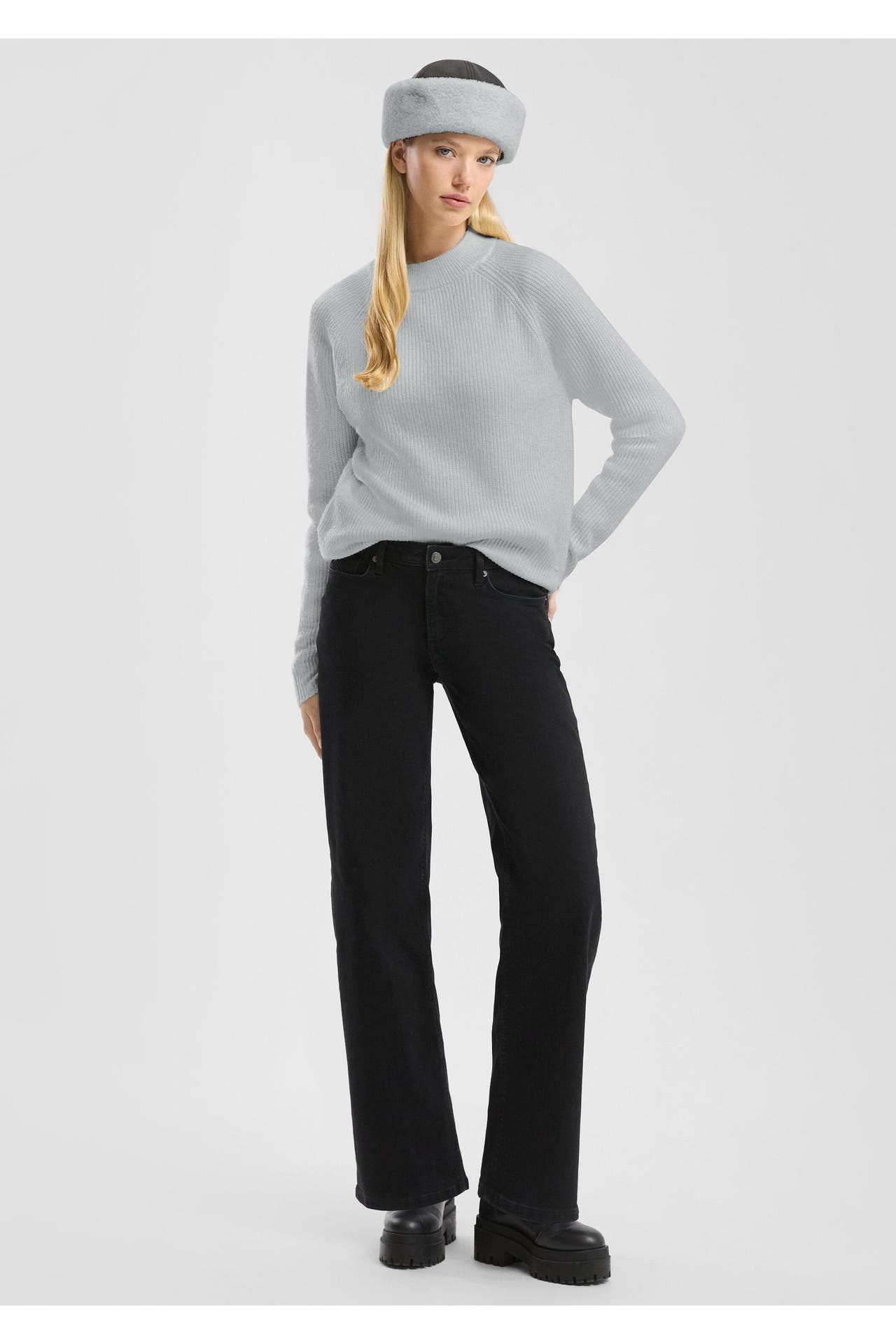 QS BY S.OLIVER Pullover 9400_grau meliert, Bild 1