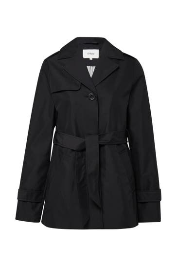 S.OLIVER Trenchcoat 9999_schwarz