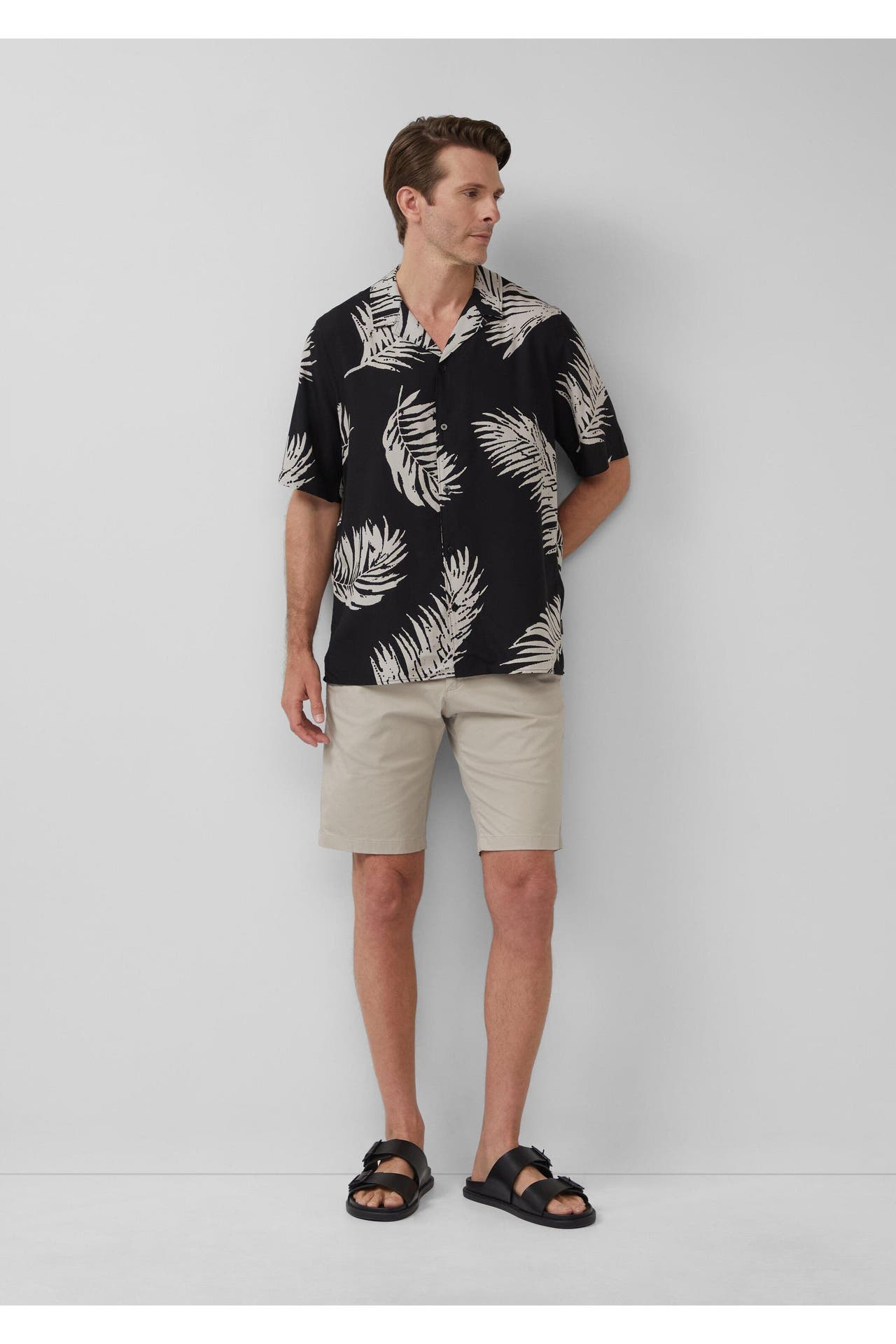 S.OLIVER Kurzarmhemd 99A6_schwarz Loose Fit, Bild 1