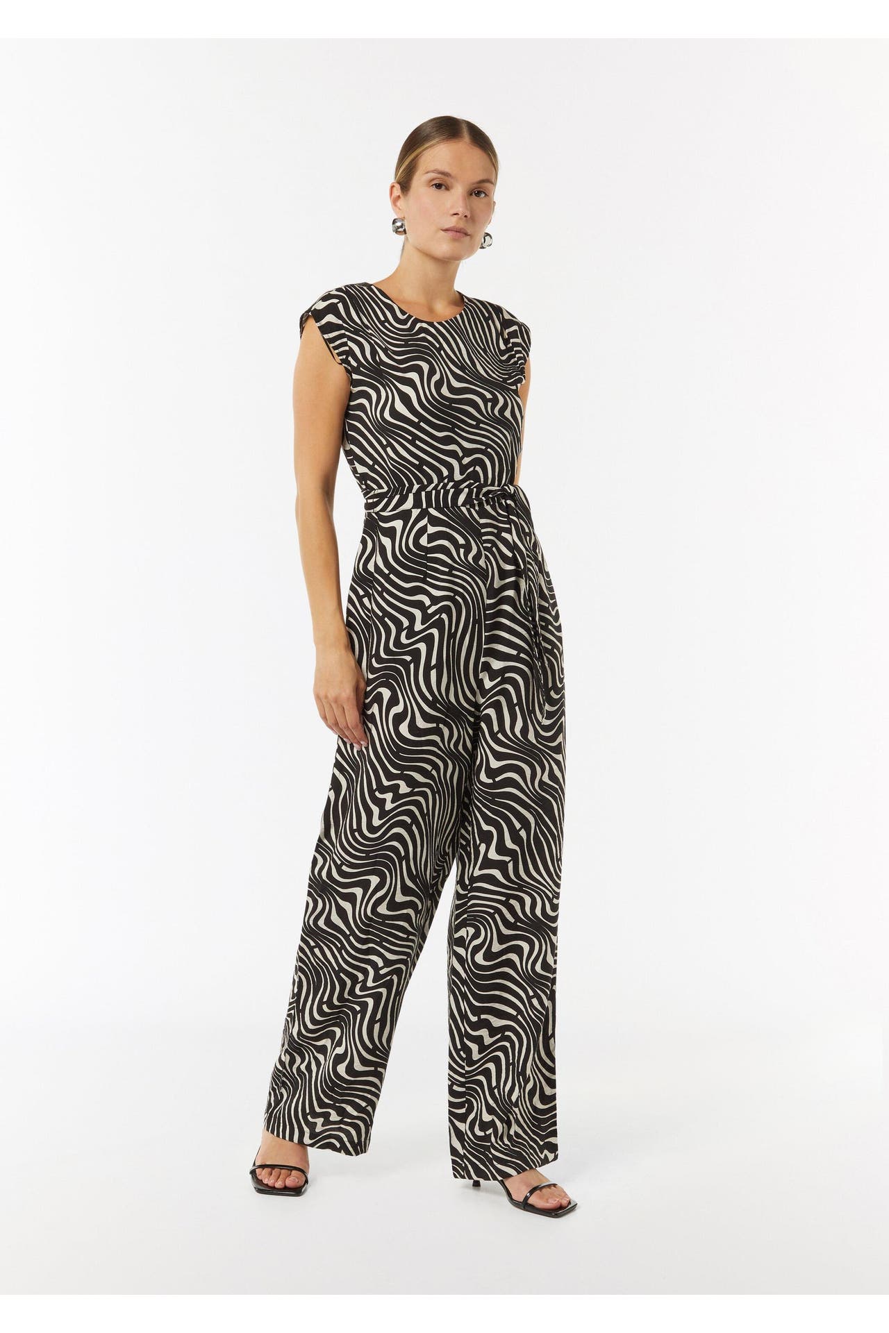 COMMA, Jumpsuit 99A8_schwarz Tapered, Bild 1