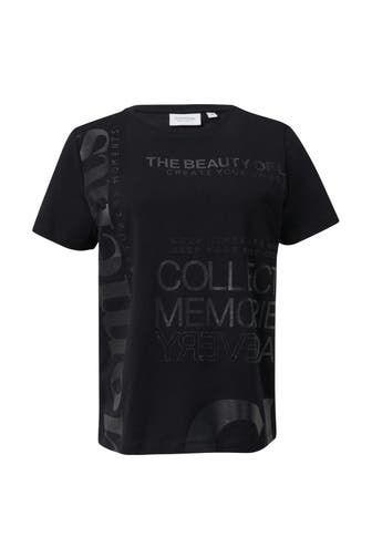 COMMA, T-Shirt 99E3_schwarz