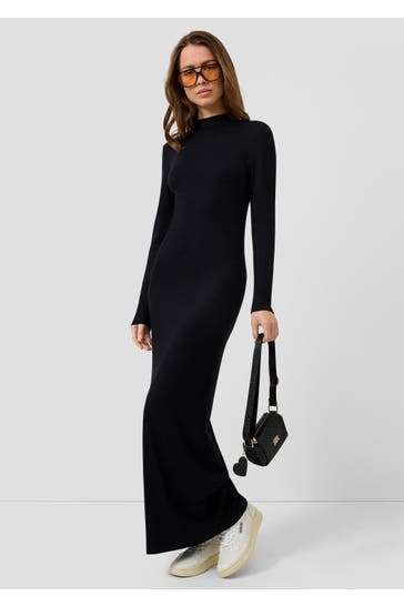 QS BY S.OLIVER Maxikleid 9999_schwarz