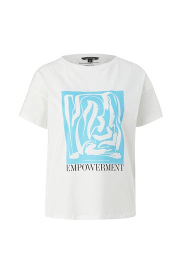 COMMA, T-Shirt 01E8_weiß