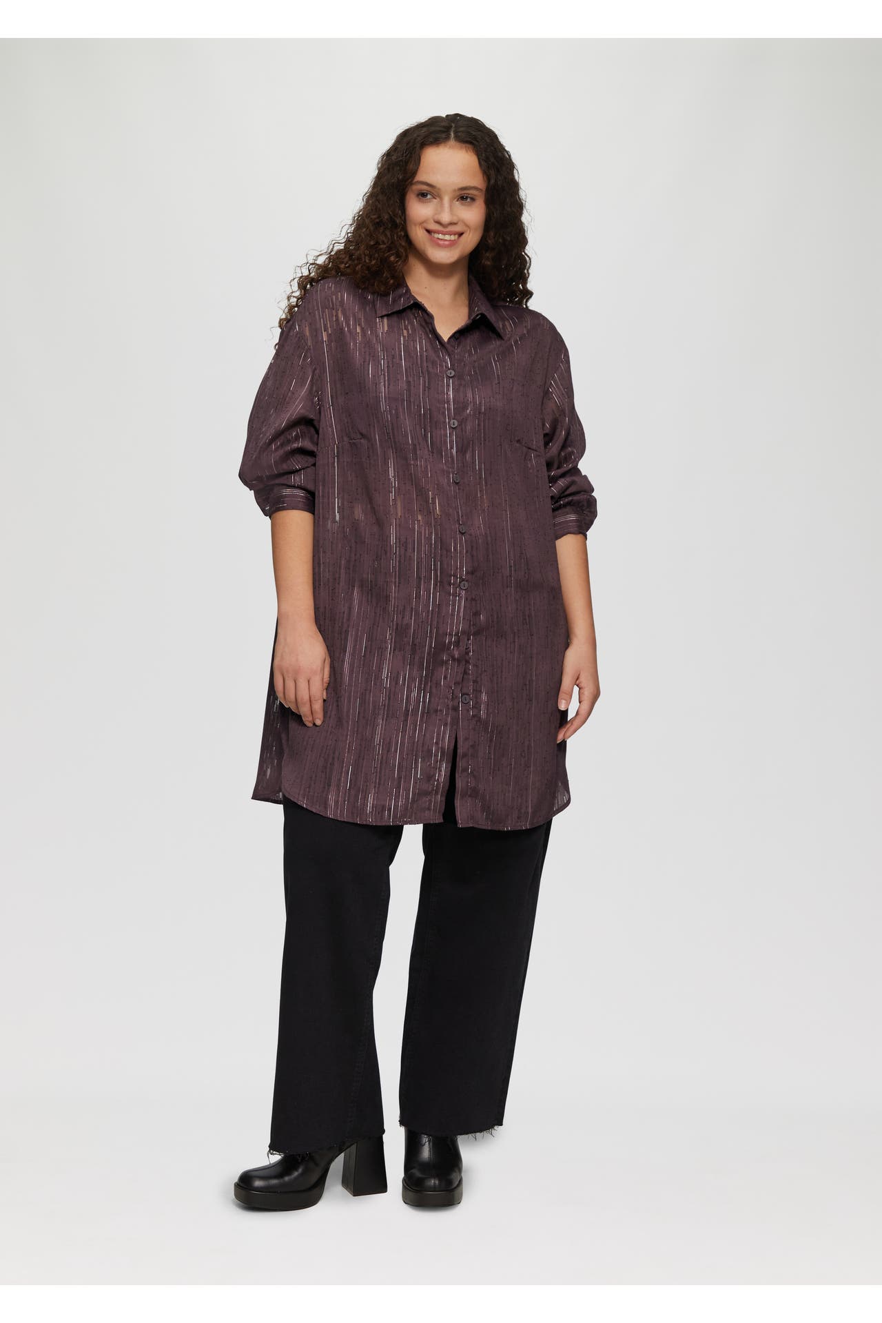 QS BY S.OLIVER Casual-Bluse 4988_aubergine, Bild 1
