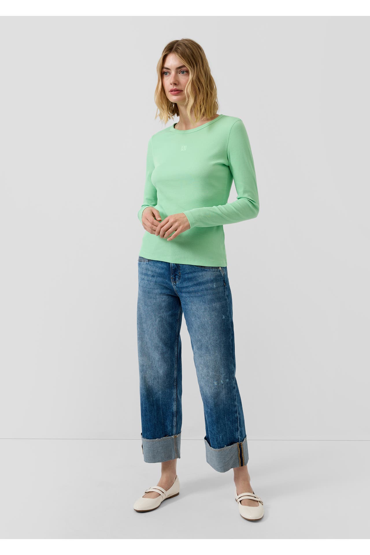 S.OLIVER Longsleeve 7269_minze, Bild 1