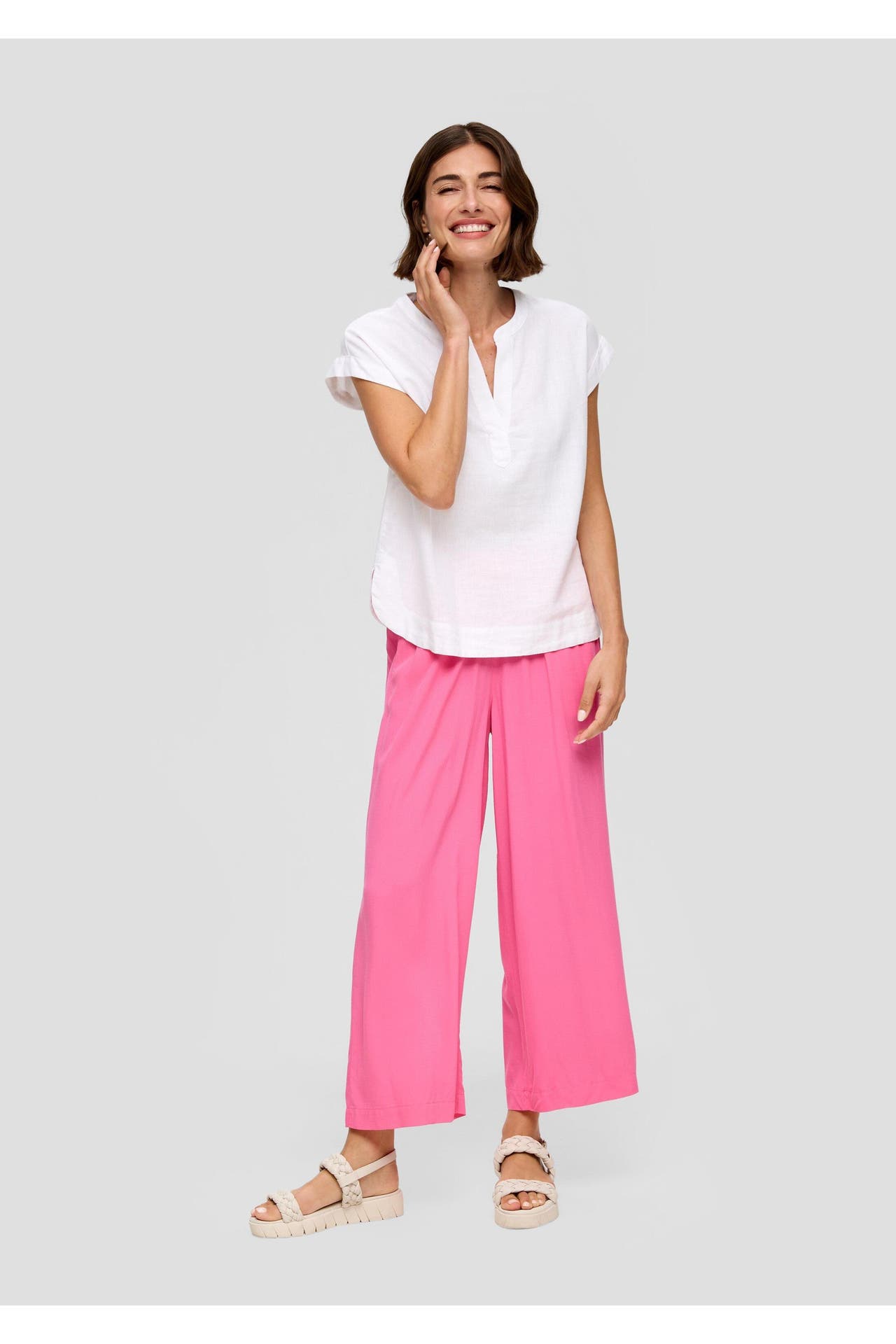 S.OLIVER Stoffhose 4426_pink Tapered, Bild 1