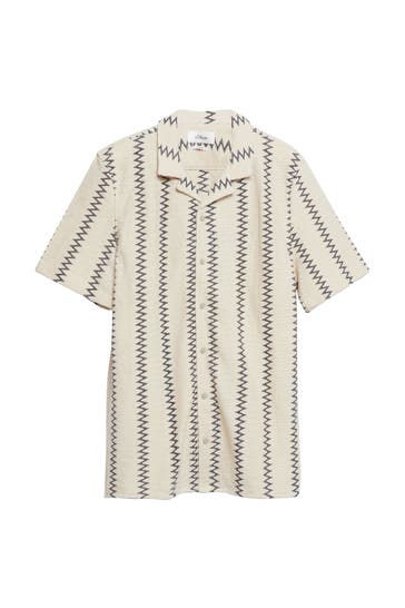 S.OLIVER Kurzarmhemd 81G0_beige Loose Fit