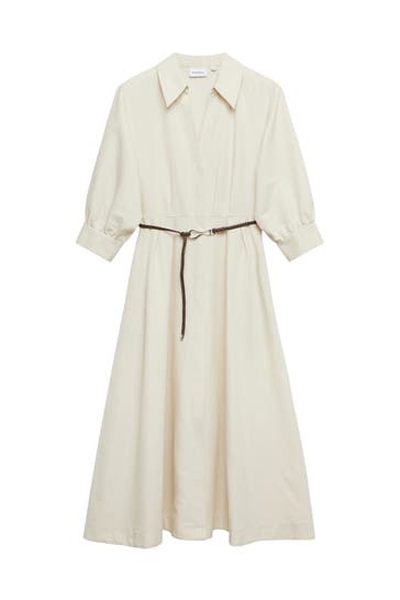COMMA, Midikleid 9300_helles beige