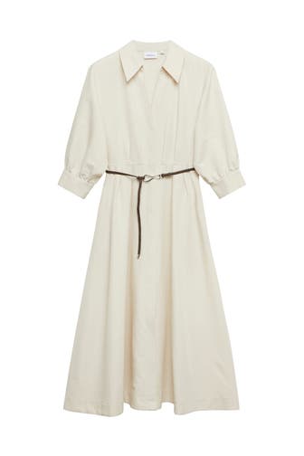 COMMA, Midikleid 9300_helles beige