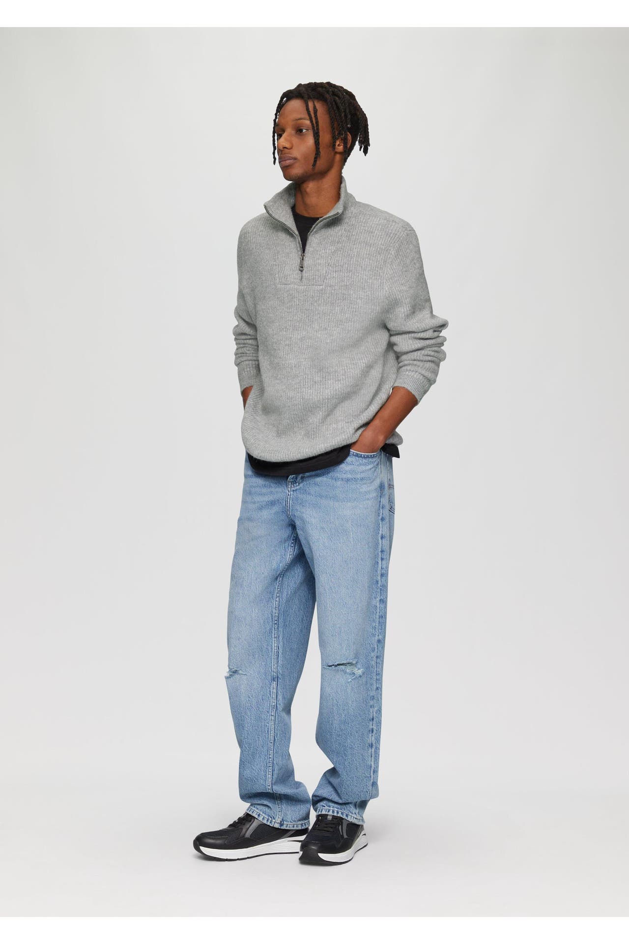 QS BY S.OLIVER Pullover 91W0_taubengrau, Bild 1