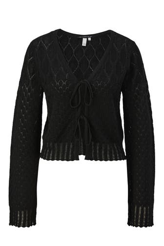 QS BY S.OLIVER Strickjacke schwarz