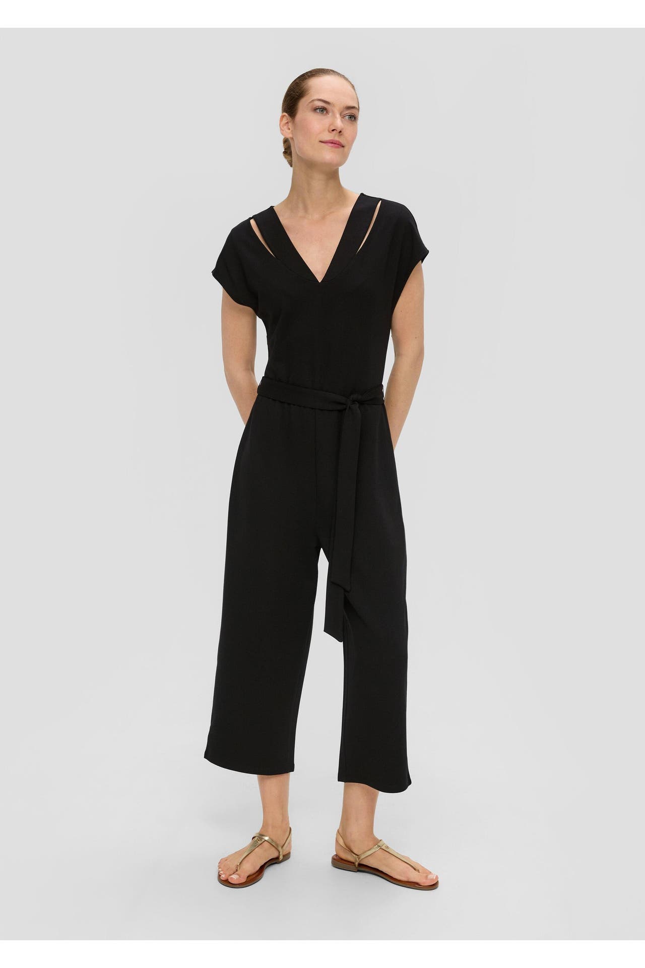 S.OLIVER Jumpsuit 9999_schwarz Tapered, Bild 1
