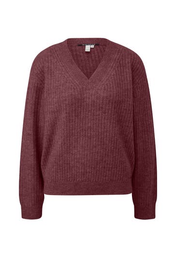 QS BY S.OLIVER Pullover 39W0_bordeaux