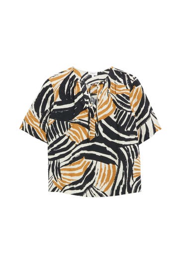 S.OLIVER Blusenshirt 84A0_ocker