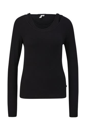 QS BY S.OLIVER Longsleeve 9999_schwarz