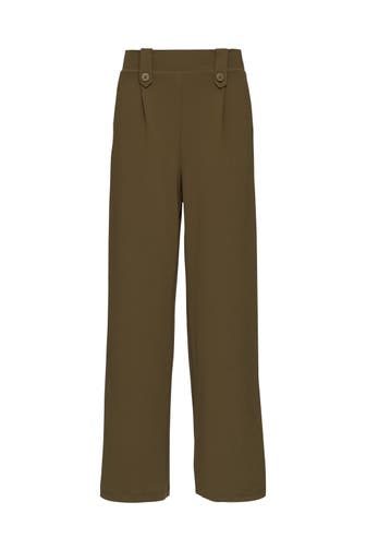 QS BY S.OLIVER Stoffhose 7864_olivgrün Wide/ Loose Fit