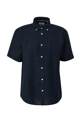 S.OLIVER Kurzarmhemd 5978_navy Regular Fit