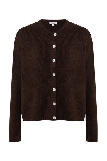 S.OLIVER Strickjacke 8945_dunkelbraun