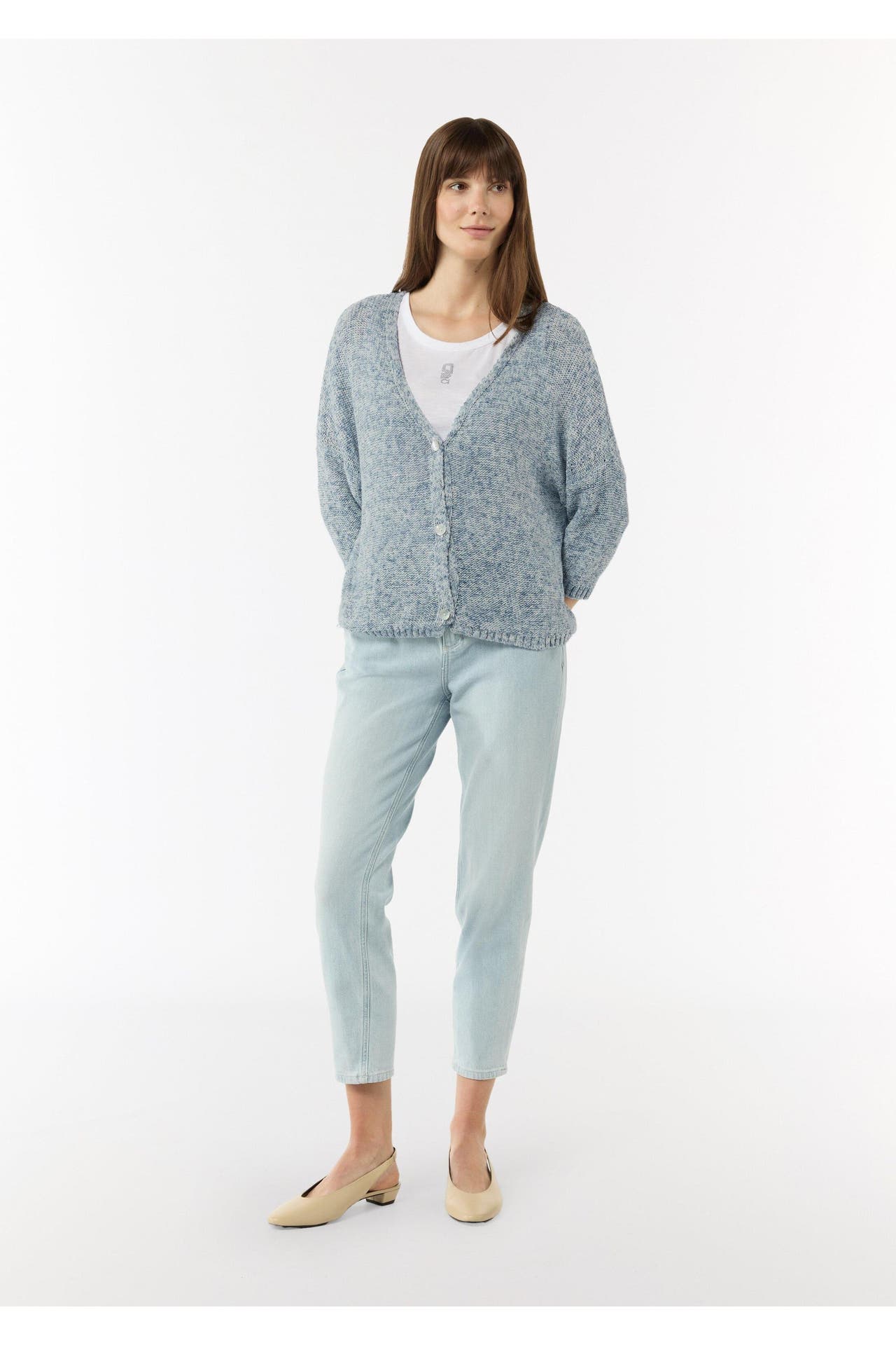 COMMA, Strickjacke 52X2_blassblau, Bild 1