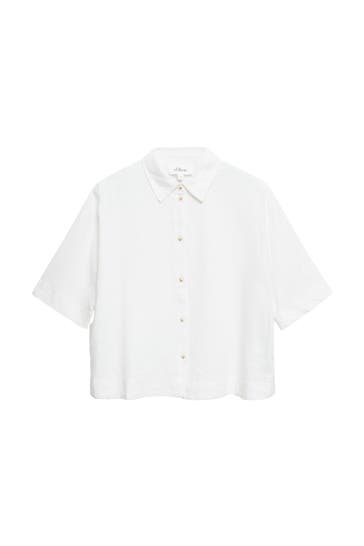 S.OLIVER Blusenshirt 0100_weiß