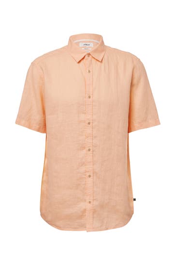 S.OLIVER Kurzarmhemd 2018_papaya Regular Fit