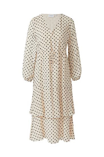 COMMA, Midikleid 81A9_beige