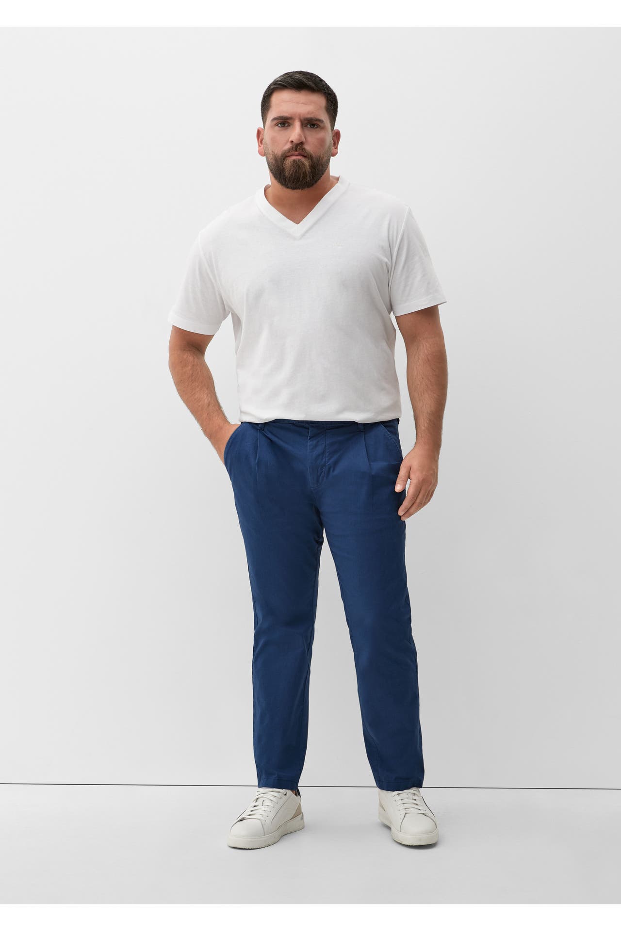 S.OLIVER Chino DETROIT 5864_tiefblau Tapered, Bild 1
