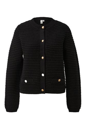 QS BY S.OLIVER Strickjacke 9999_schwarz