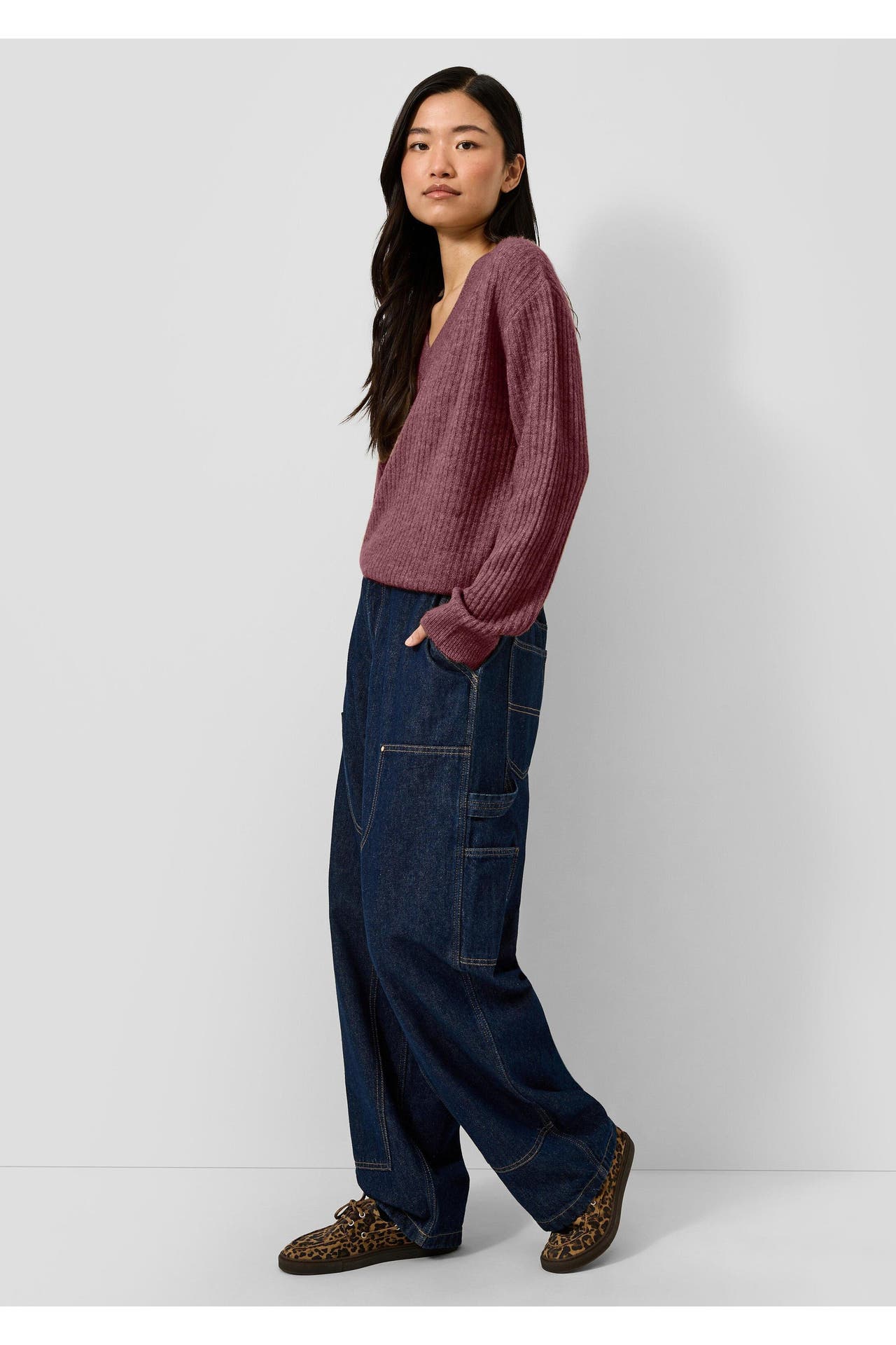 QS BY S.OLIVER Pullover 39W0_bordeaux, Bild 1